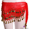Belly Dancer Coin Belt Red / One Size