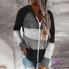 Cotton Patchwork Sweater S / Zipper Black