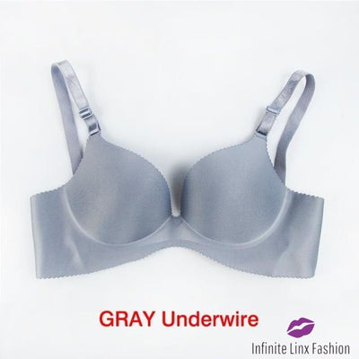 Seamless Adjustable Bra Gray / A 32