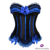 Trimmed Corset With Bows Blue / 4Xl Chemise