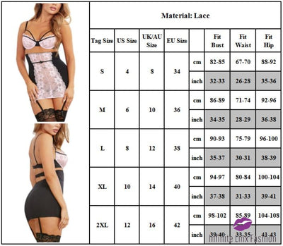 Baby Doll Lacy Garter Set