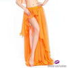 Belly Dancer Chiffon Skirt Orange / One Size
