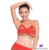 Belly Dancer Coin Top Red / One Size