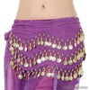 Belly Dancer Hip Scarf Purple