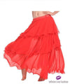Belly Dancer Layered Skirt Red / One Size