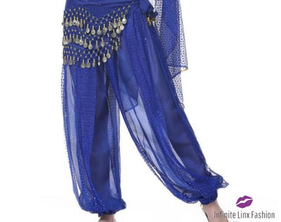 Belly Dancer Pants Royal Blue / One Size
