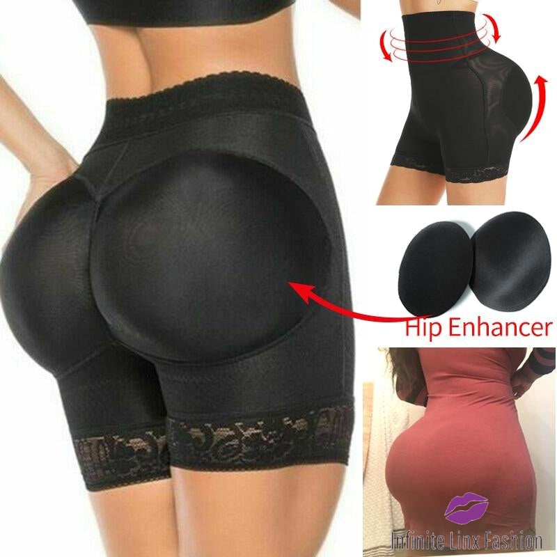 2PC Womens High Waist Shapewear Panties Butt Lifter Body Shaper Panty  Ladies Slim Waist Body Briefer Firm (Red-1, XL)