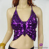 Butterfly Belly Dance Sequined Top