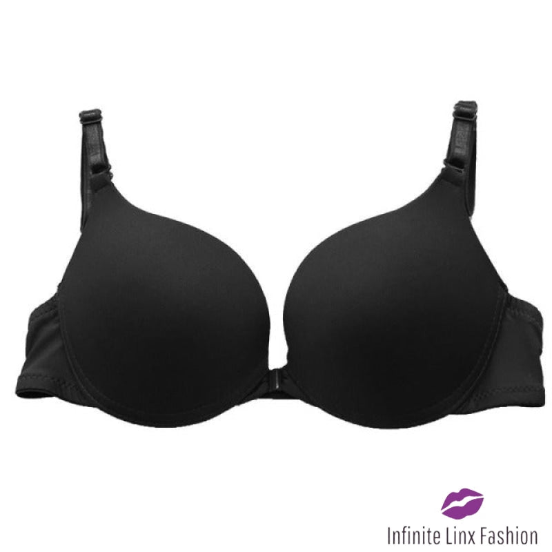 BP Designs High Neck Cross Back Bra Adult Style 74121 - Black and