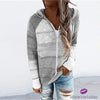 Cotton Patchwork Sweater S / Zipper Gray