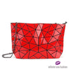 Geometric Cross Body Bag Chain Red