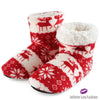 Plush Fur Slippers Red / 6.5
