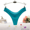 Silky Cotton Seamless Thong Jade Green / One Size