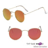 Small Frame Round Sunglasses Goldred