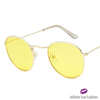 Small Frame Round Sunglasses Goldyellow