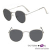 Small Frame Round Sunglasses Silvergray