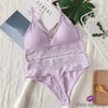 Sports Bra & Panty Set Lavender / M