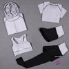 Yoga/running Set 5 Pcs Black/light Grey / S